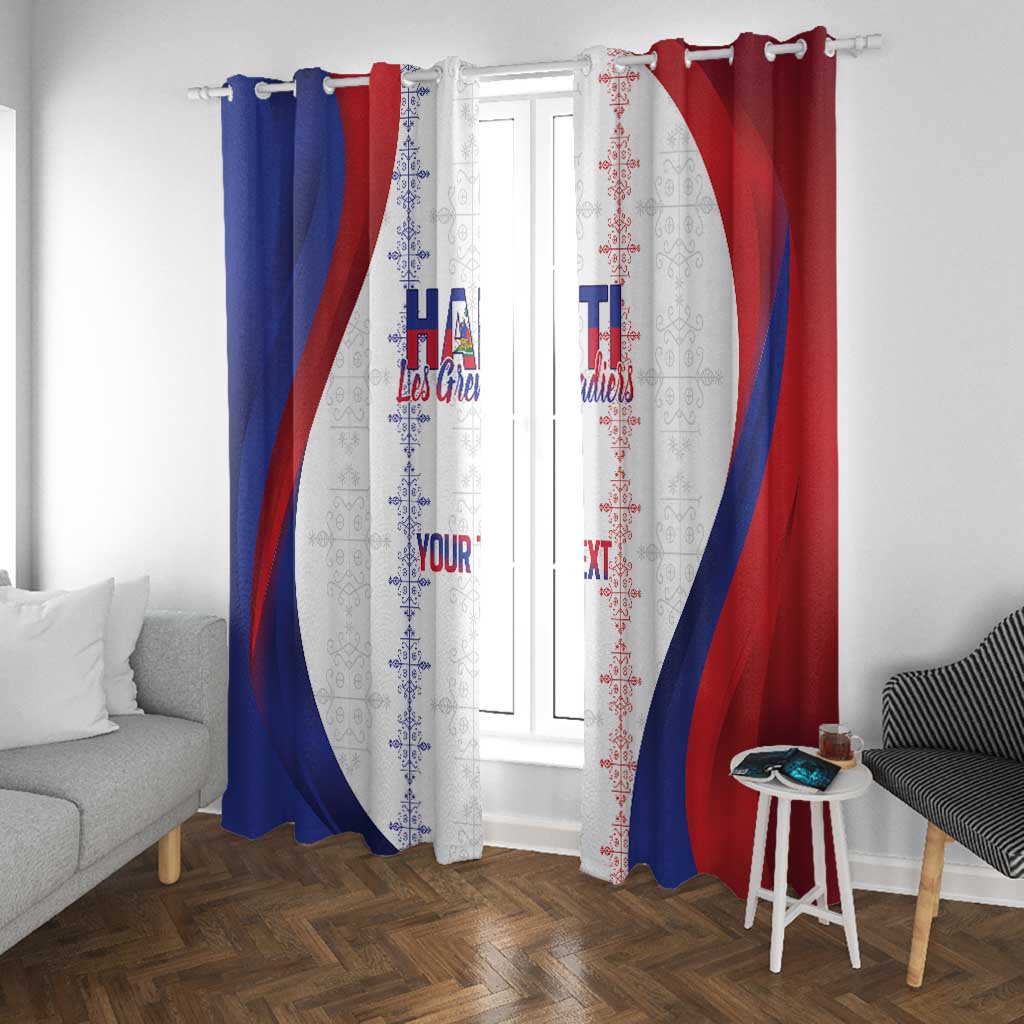 Les Grenadiers Afro-Haiti Personalized Window Curtain Voodoo Veve Papa Legba - African Pride