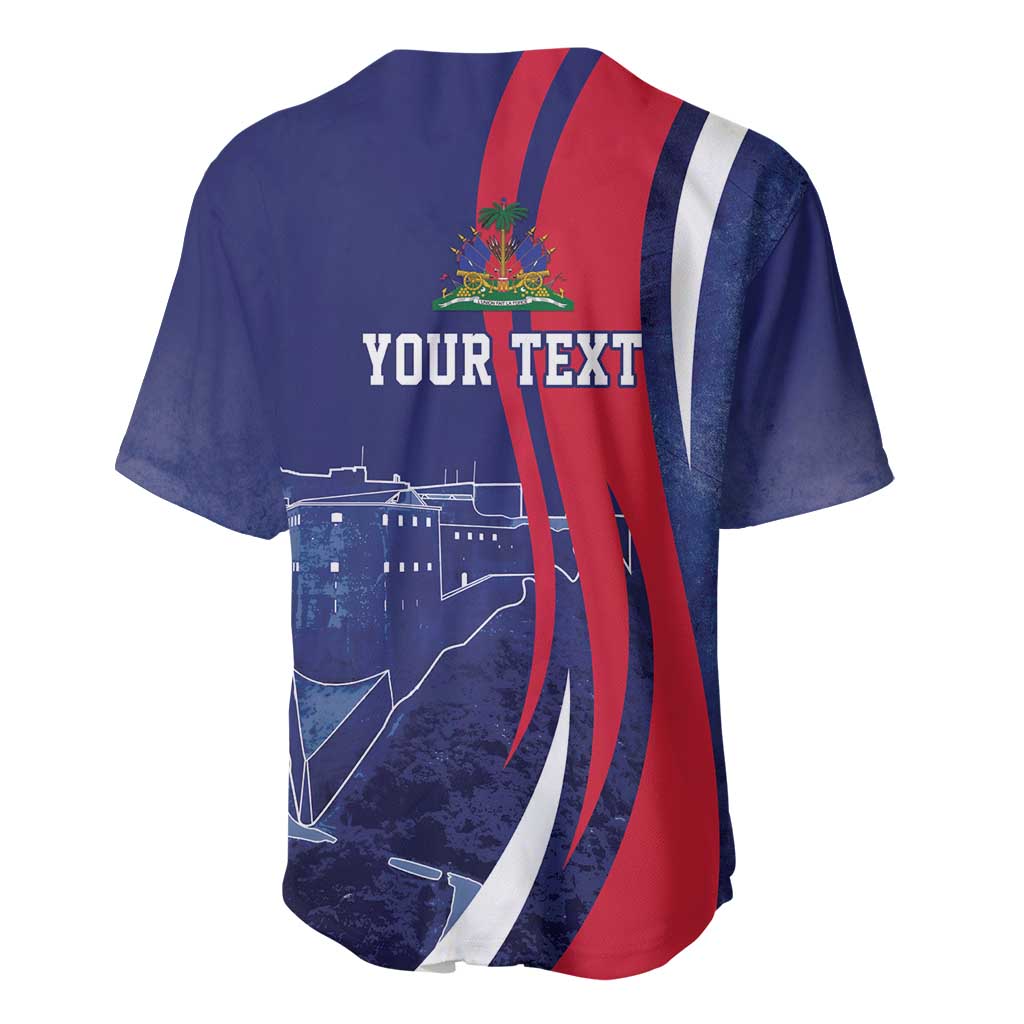 Personalized Haiti Citadelle Laferrière Baseball Jersey Grunge Style
