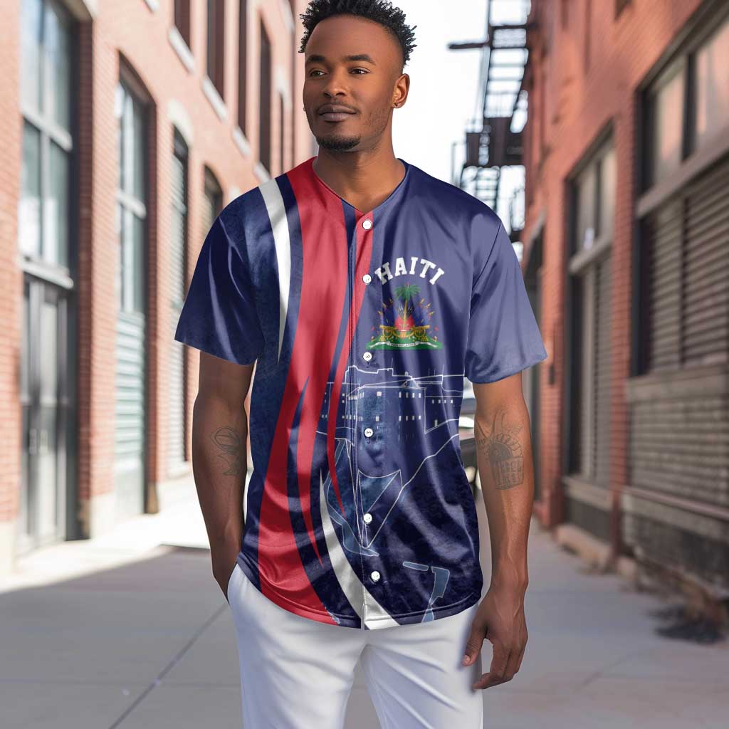 Personalized Haiti Citadelle Laferrière Baseball Jersey Grunge Style