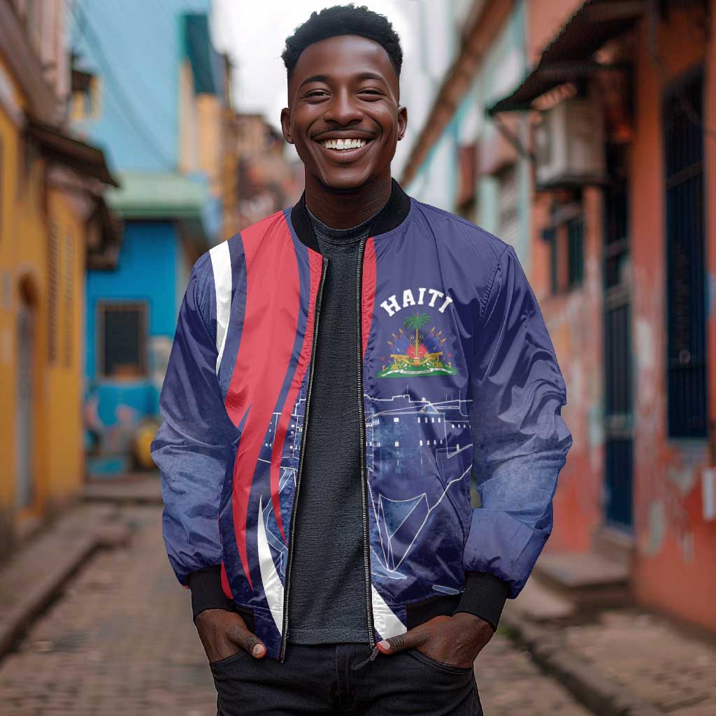 Personalized Haiti Citadelle Laferrière Bomber Jacket Grunge Style