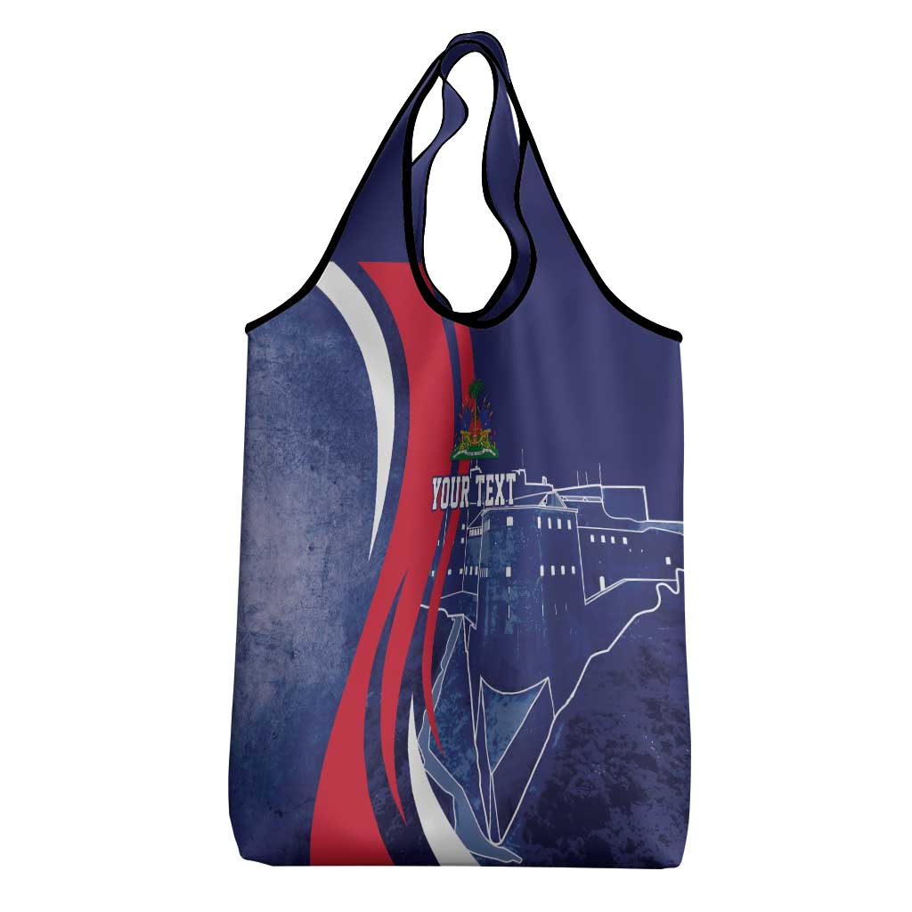 Personalized Haiti Citadelle Laferrière Grocery Bag Grunge Style