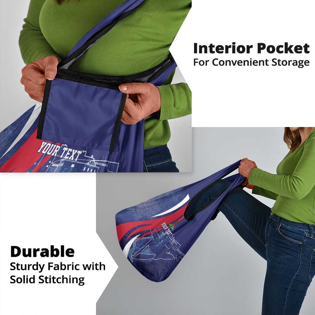 Personalized Haiti Citadelle Laferrière Grocery Bag Grunge Style