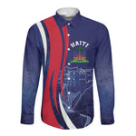 Personalized Haiti Citadelle Laferrière Long Sleeve Button Shirt Grunge Style