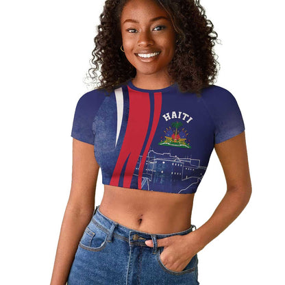 Personalized Haiti Citadelle Laferrière Raglan Cropped T shirt Grunge Style