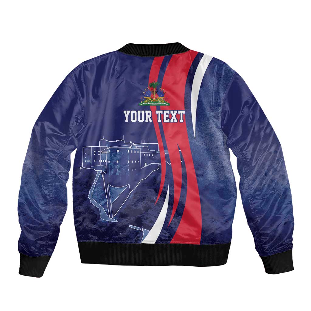 Personalized Haiti Citadelle Laferrière Sleeve Zip Bomber Jacket Grunge Style