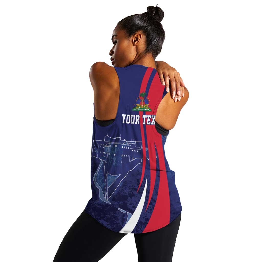 Personalized Haiti Citadelle Laferrière Women Racerback Tank Grunge Style