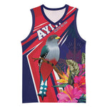 Haiti Personalized Basketball Jersey Hispaniolan Trogon Tropical Vibes LT7