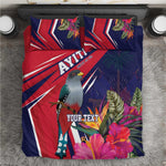 Haiti Personalized Bedding Set Hispaniolan Trogon Tropical Vibes