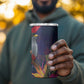 Haiti Personalized 4 in 1 Can Cooler Tumbler Hispaniolan Trogon Tropical Vibes