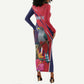 Haiti Personalized Long Sleeve Bodycon Dress Hispaniolan Trogon Tropical Vibes LT7
