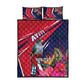 Haiti Personalized Quilt Bed Set Hispaniolan Trogon Tropical Vibes