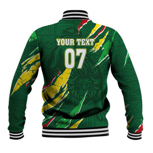 Custom Senegal Football Baseball Jacket Nations Cup 2024 Tranga Lions LT7