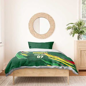 Custom Senegal Football Bedding Set Nations Cup 2024 Téranga Lions