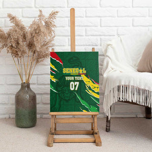 Custom Senegal Football Canvas Wall Art Nations Cup 2024 Téranga Lions