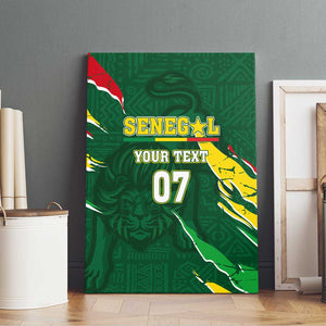 Custom Senegal Football Canvas Wall Art Nations Cup 2024 Téranga Lions