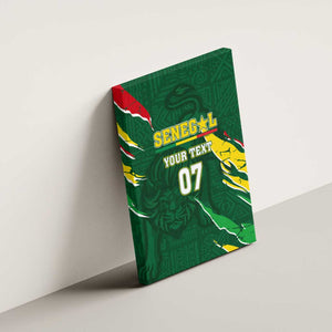 Custom Senegal Football Canvas Wall Art Nations Cup 2024 Téranga Lions