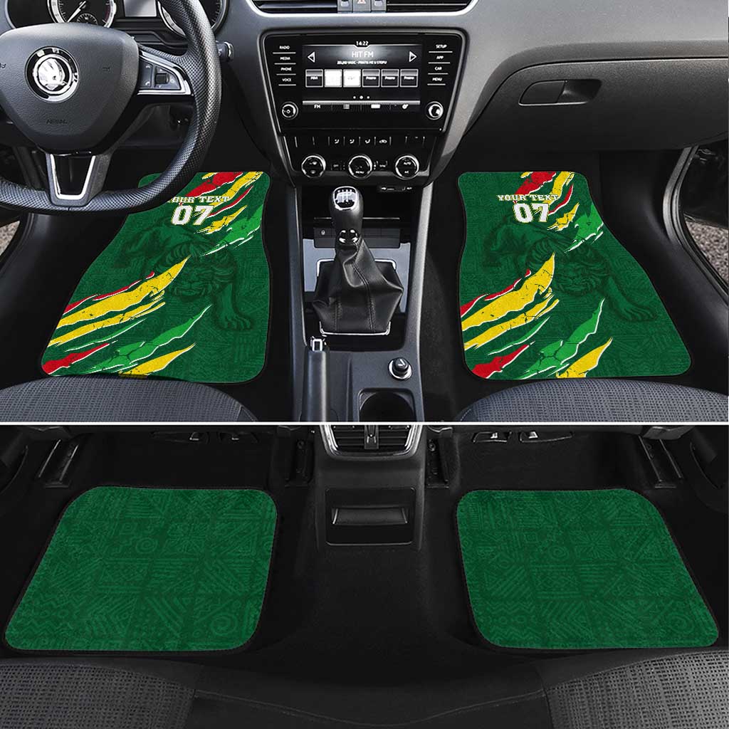 Custom Senegal Football Car Mats Nations Cup 2024 Téranga Lions