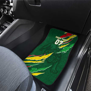 Custom Senegal Football Car Mats Nations Cup 2024 Téranga Lions