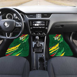 Custom Senegal Football Car Mats Nations Cup 2024 Téranga Lions