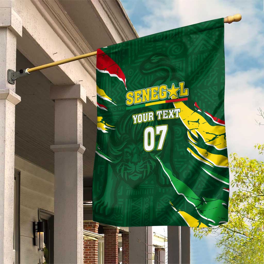 Custom Senegal Football Garden Flag Nations Cup 2024 Téranga Lions