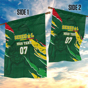 Custom Senegal Football Garden Flag Nations Cup 2024 Téranga Lions