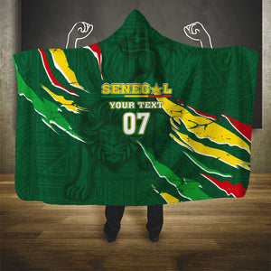 Custom Senegal Football Hooded Blanket Nations Cup 2024 Téranga Lions