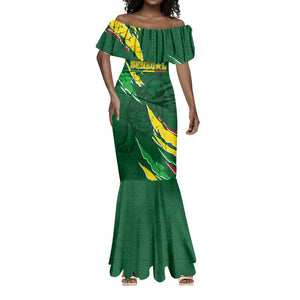 Custom Senegal Football Mermaid Dress Nations Cup 2024 Téranga Lions