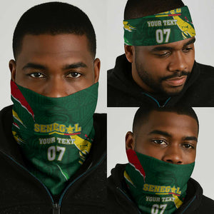 Custom Senegal Football Neck Gaiter Nations Cup 2024 Téranga Lions LT7