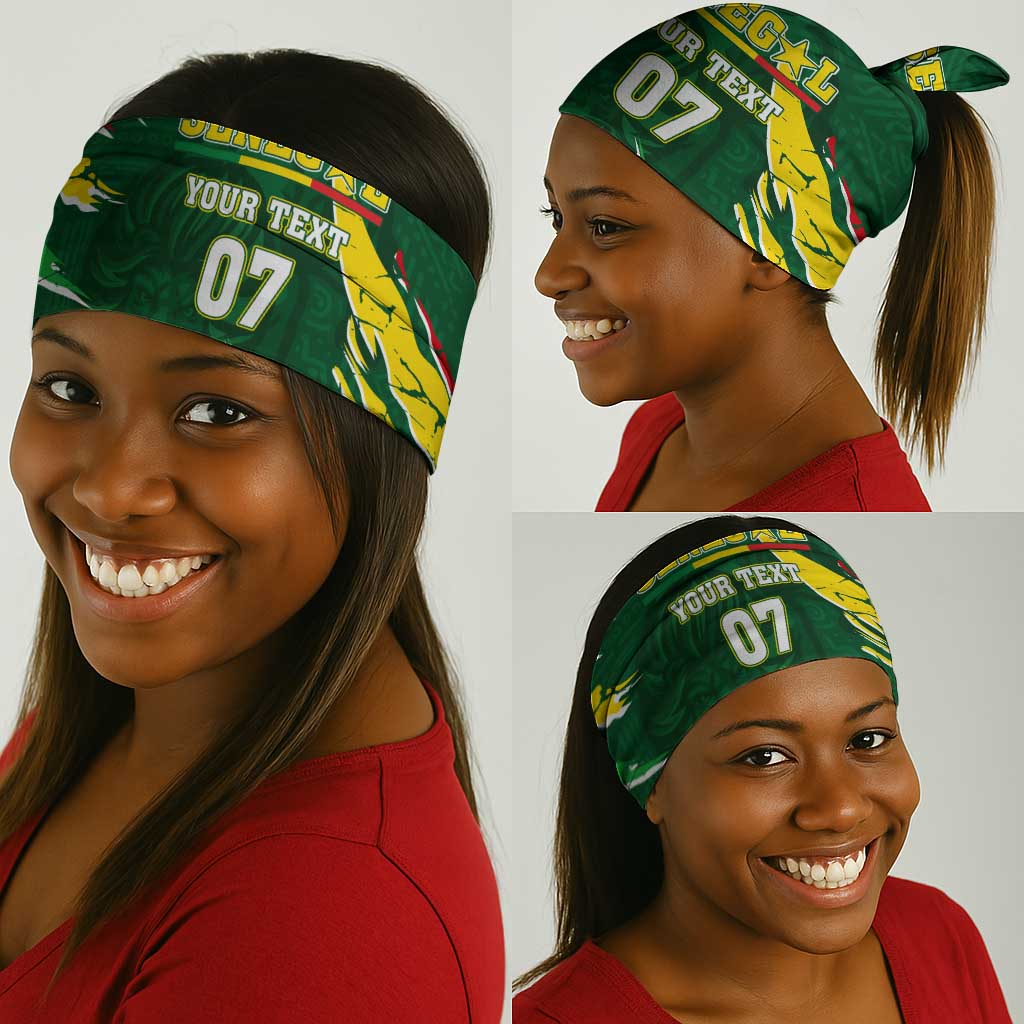Custom Senegal Football Neck Gaiter Nations Cup 2024 Téranga Lions LT7