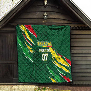 Custom Senegal Football Quilt Nations Cup 2024 Téranga Lions