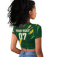 Custom Senegal Football Raglan Cropped T shirt Nations Cup 2024 Téranga Lions