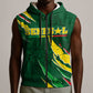 Custom Senegal Football Sleeveless Zip Hoodie Nations Cup 2024 Téranga Lions - African Pride