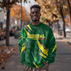 Custom Senegal Football Sweatshirt Nations Cup 2024 Téranga Lions