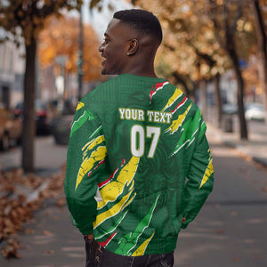 Custom Senegal Football Sweatshirt Nations Cup 2024 Téranga Lions