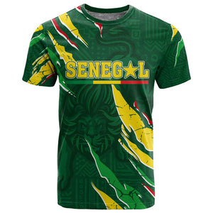 Custom Senegal Football T shirt Nations Cup 2024 Téranga Lions