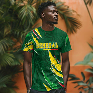 Custom Senegal Football T shirt Nations Cup 2024 Téranga Lions