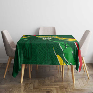 Custom Senegal Football Tablecloth Nations Cup 2024 Téranga Lions