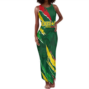 Custom Senegal Football Tank Maxi Dress Nations Cup 2024 Téranga Lions