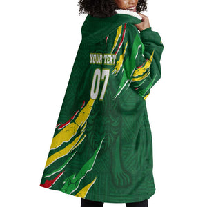 Custom Senegal Football Wearable Blanket Hoodie Nations Cup 2024 Téranga Lions