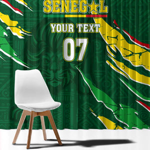 Custom Senegal Football Window Curtain Nations Cup 2024 Téranga Lions