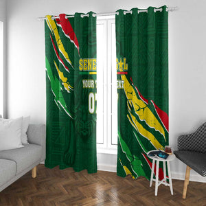 Custom Senegal Football Window Curtain Nations Cup 2024 Téranga Lions