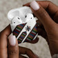 Habesha Kemis Inspired Tilet Pattern AirPods Case White
