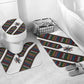 Habesha Kemis Inspired Tilet Pattern Bathroom Set White