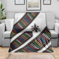 Habesha Kemis Inspired Tilet Pattern Blanket White