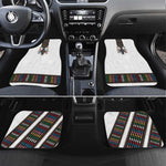 Habesha Kemis Inspired Tilet Pattern Car Mats White