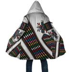 Habesha Kemis Inspired Tilet Pattern Cloak White