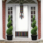 Habesha Kemis Inspired Tilet Pattern Door Cover White