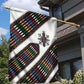 Habesha Kemis Inspired Tilet Pattern Garden Flag White
