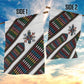 Habesha Kemis Inspired Tilet Pattern Garden Flag White