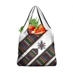 Habesha Kemis Inspired Tilet Pattern Grocery Bag White